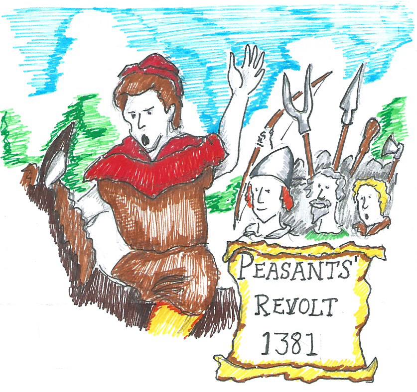 1381, May 30th, Peasants' Revolt, Wat Tyler, Peasants, Brentwood, Essex, Kent, London, King, Richard II